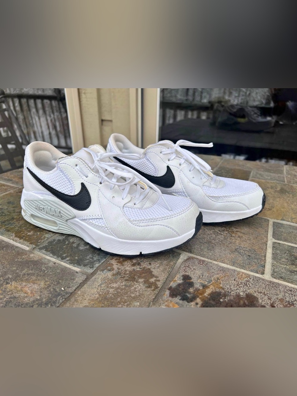 Nike Air Max Excee white and black shoes